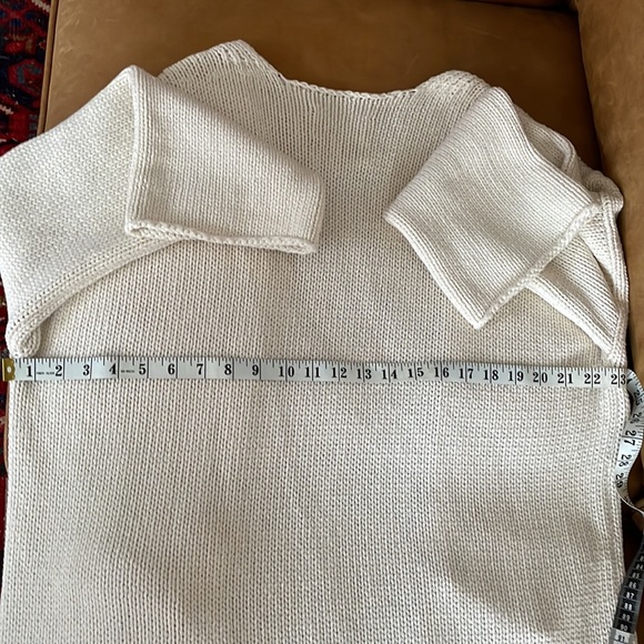 SOLD ON FB! LAUREN MANOOGIAN long open cardigan off white - Picture 16 of 17